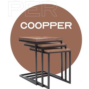 Cooper Nesting Table (Walnut-Black)